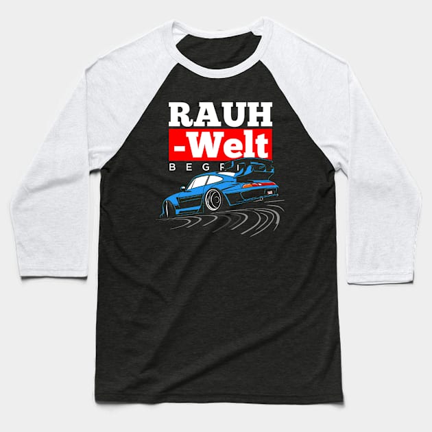 R W B (light blue) Baseball T-Shirt by Rezall Revolution